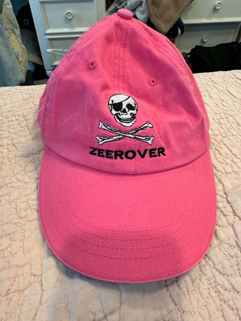 Zeerover Pink Skull & Crossbones Baseball Cap